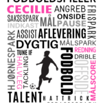 Personlig fodbold plakat