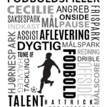 Personlig fodbold plakat