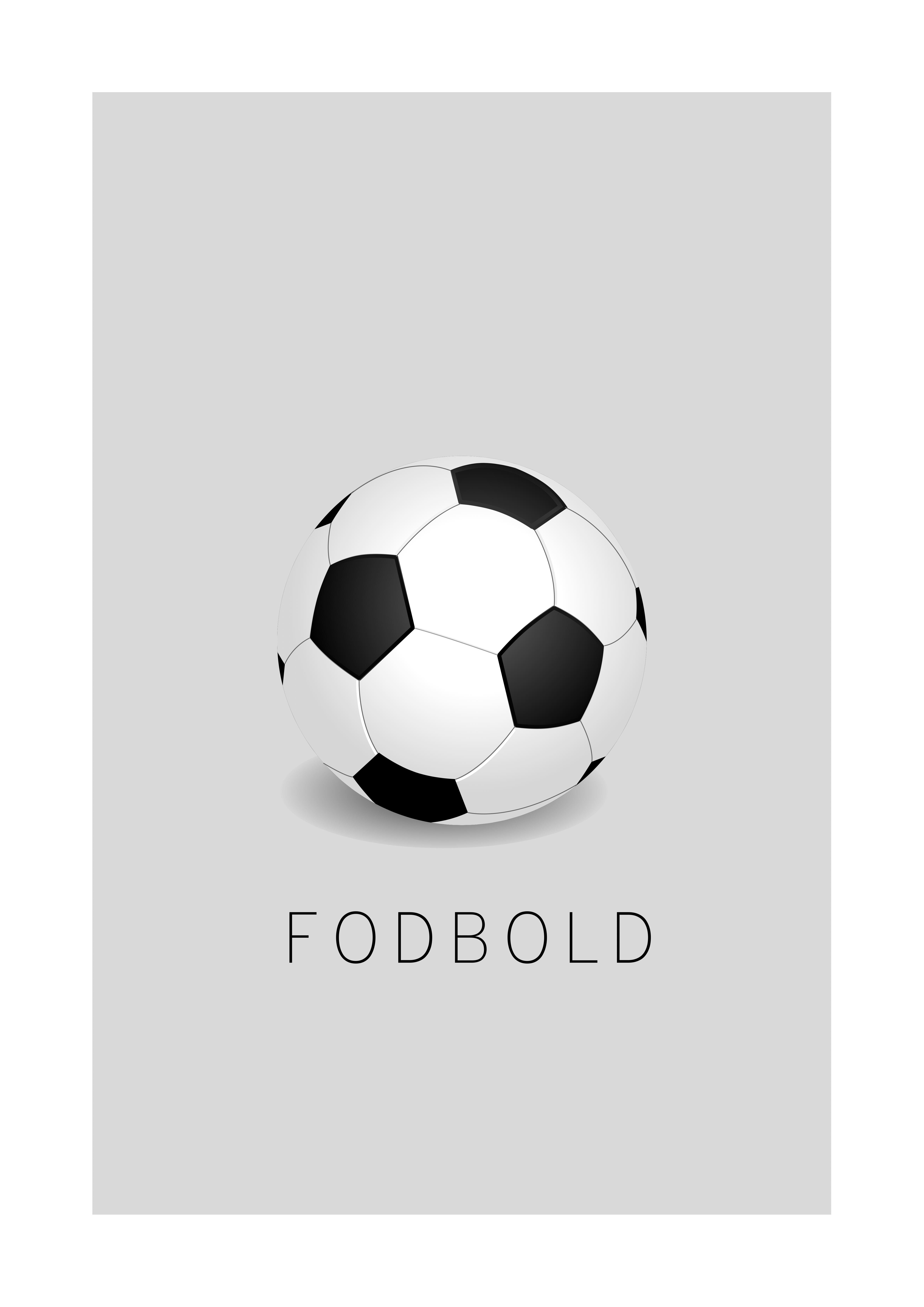 Fodbold plakat