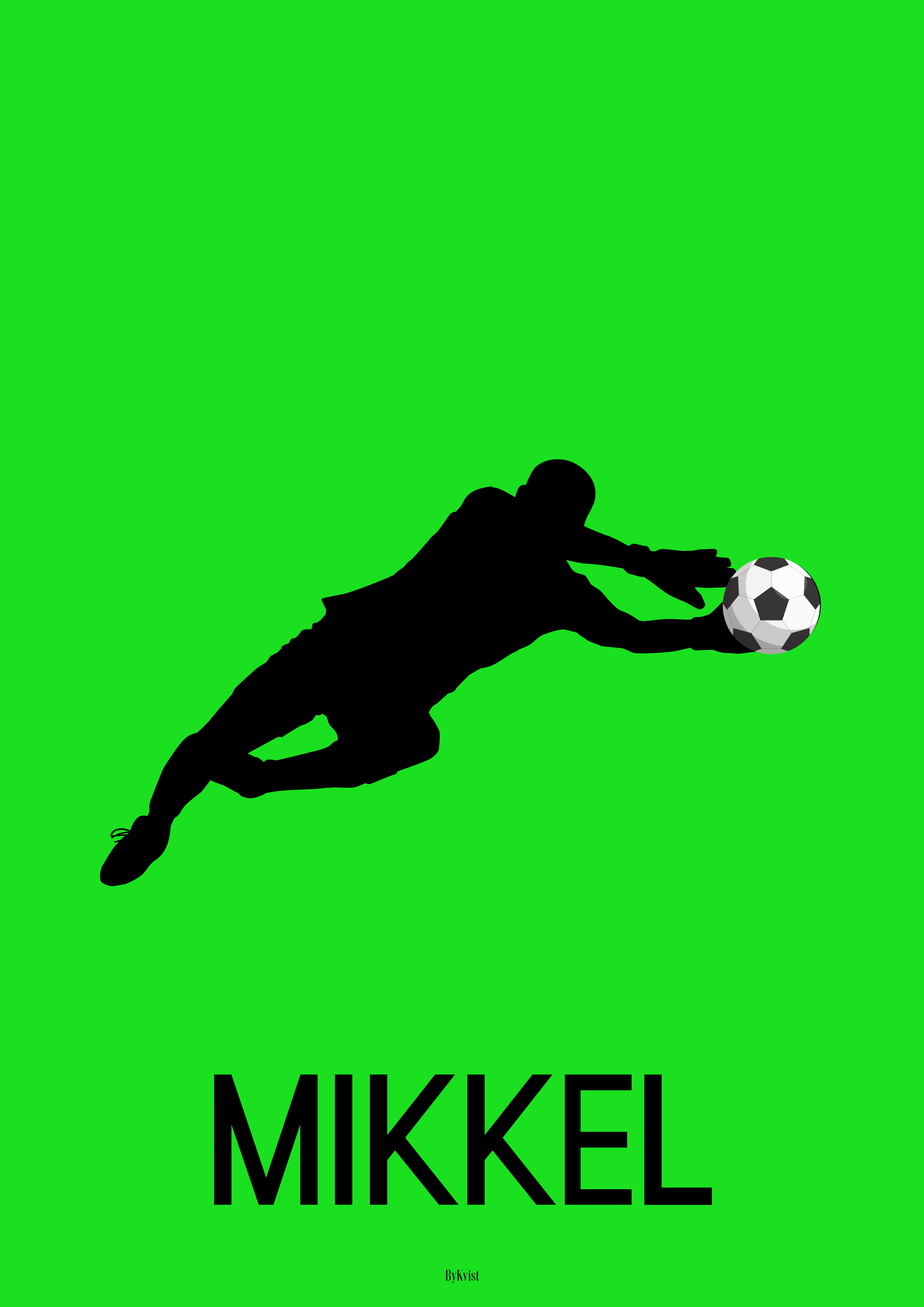 personlig fodbold plakat