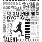 Personlig fodbold plakat