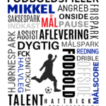 Personlig fodbold plakat