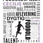 Personlig fodbold plakat