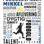 Personlig fodbold plakat
