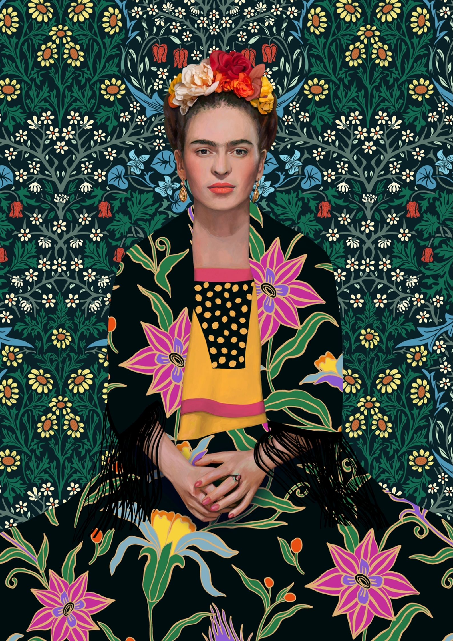 Design uden navn - 2022-10-27T172723.183 Frida Kahlo plakat