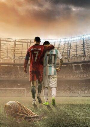 Ronaldo og Messi plakat