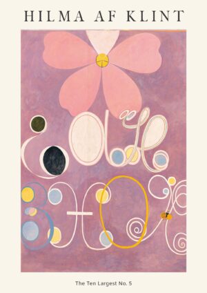Hilma af Klint The Ten Largest No5 museumsplakat