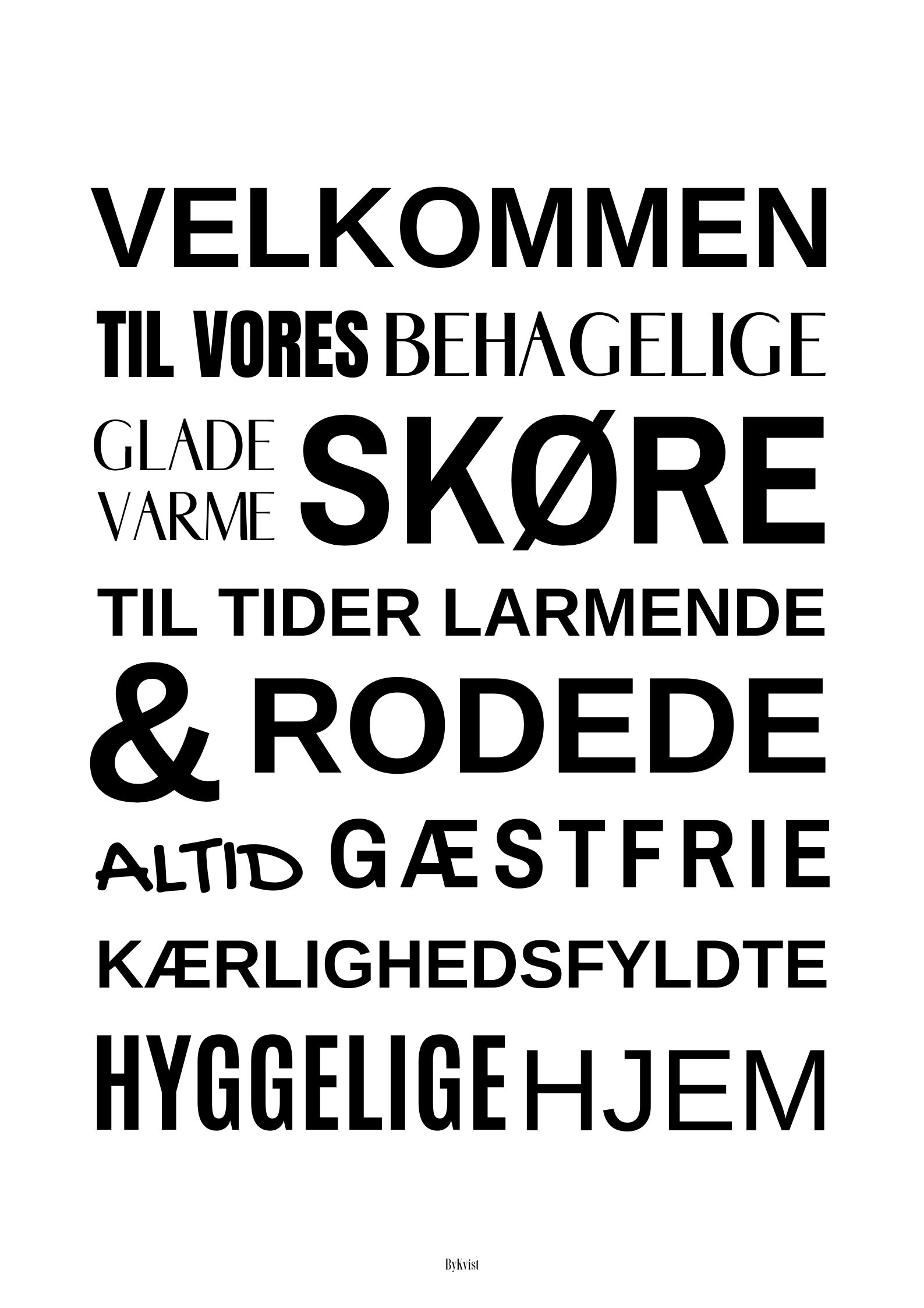 Kopi af Kopi af Søg – Canva (50 x 70 cm) (Plakat (stående)) Velkommen til vores