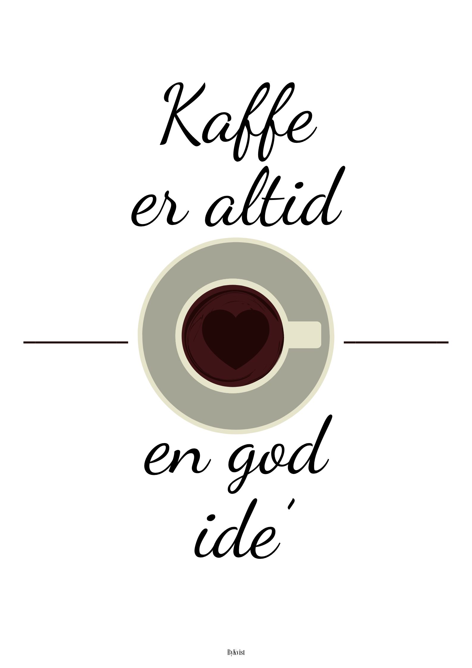 Kopi af Plakat – design uden navn Kaffe plakat
