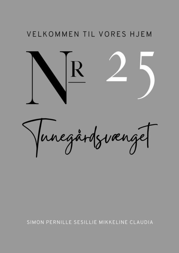 Velkomst plakat