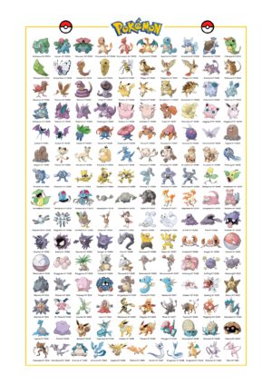 Pokémon 1st generation plakat