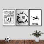 hvid 2 Fodbold plakater