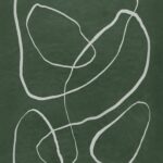 Grøn abstrakt plakat