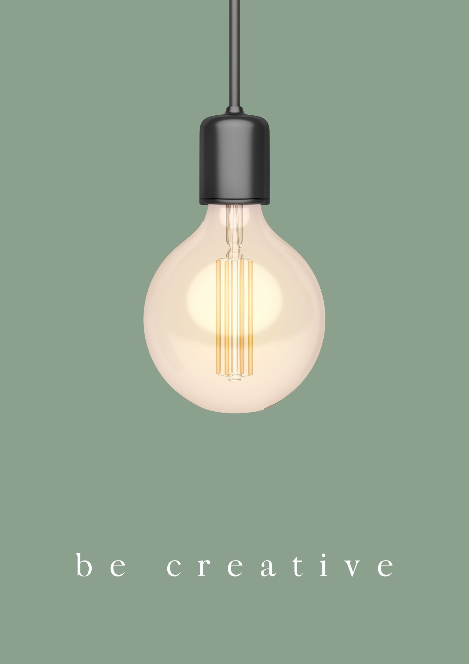 Be creative Citatplakat
