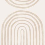 Plakat med abstrakt regnbue