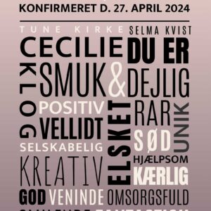 Konfirmand plakat