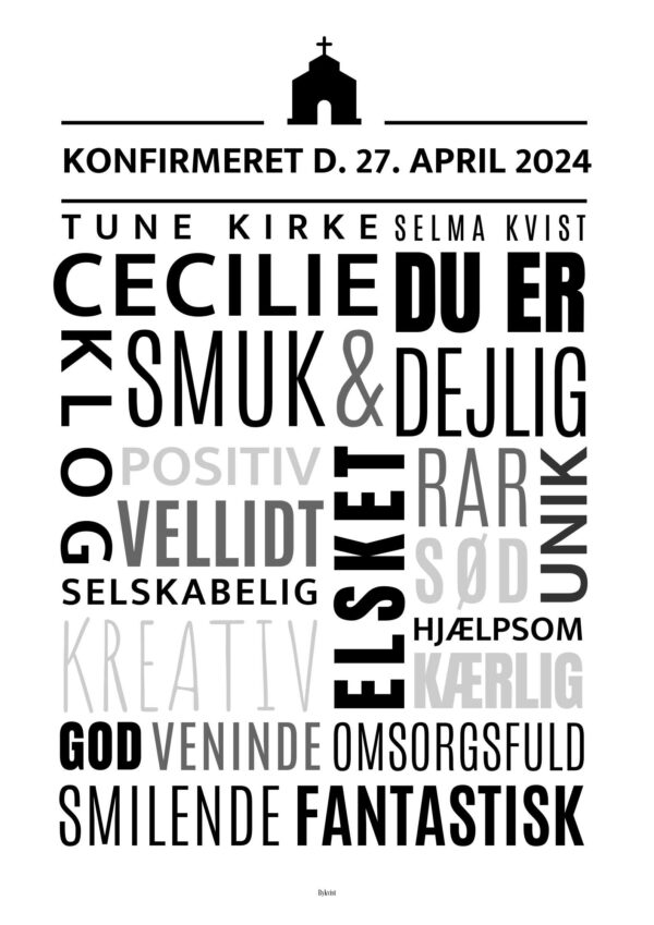 Konfirmand plakat