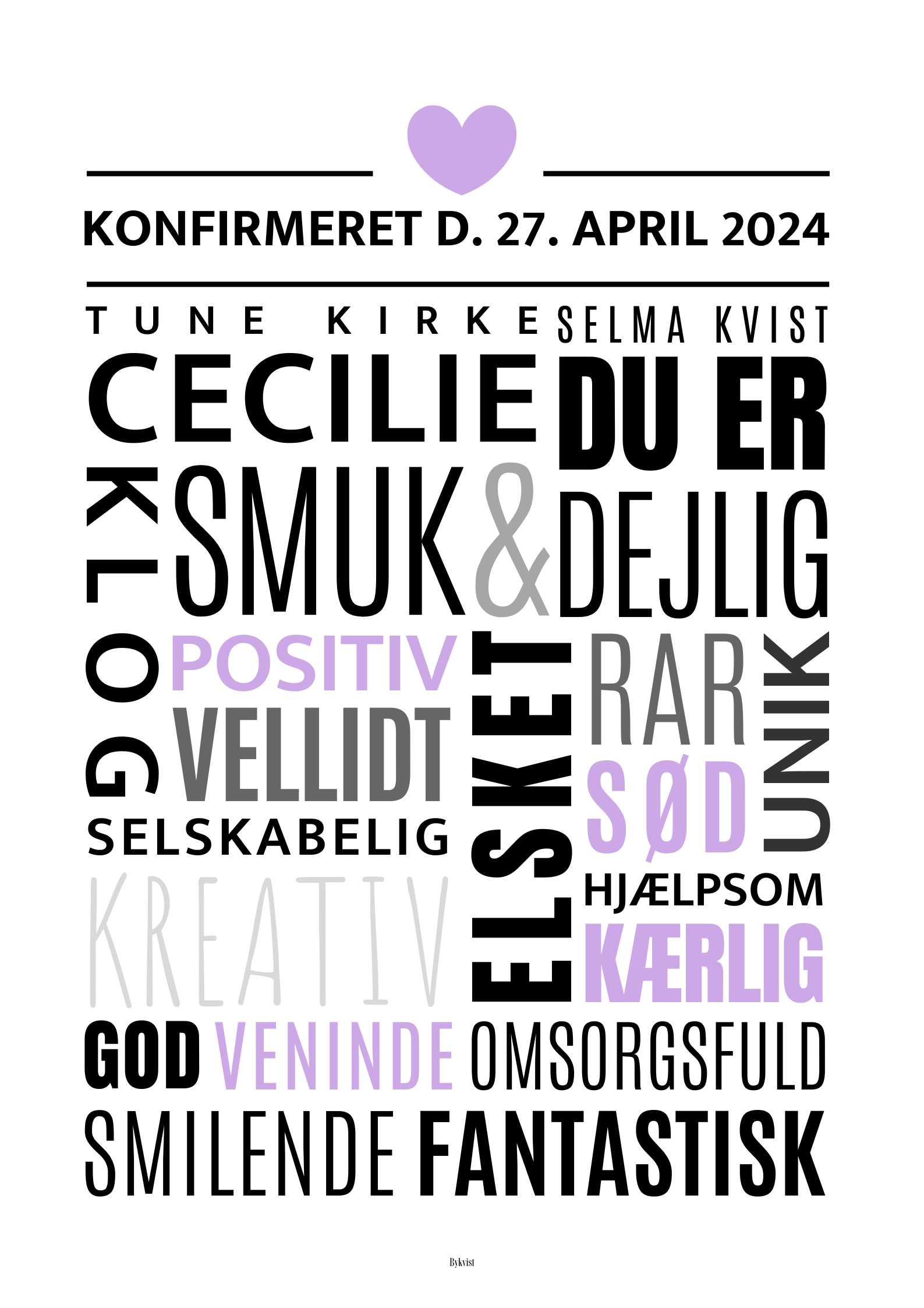 Konfirmand plakat