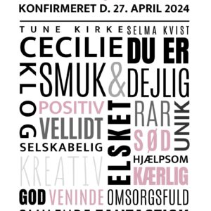 Konfirmations plakat