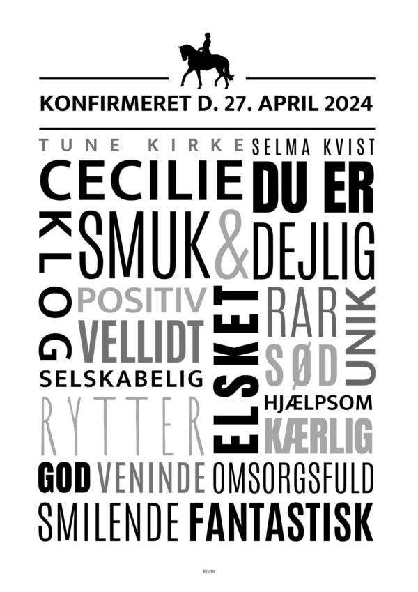 Konfirmand plakat