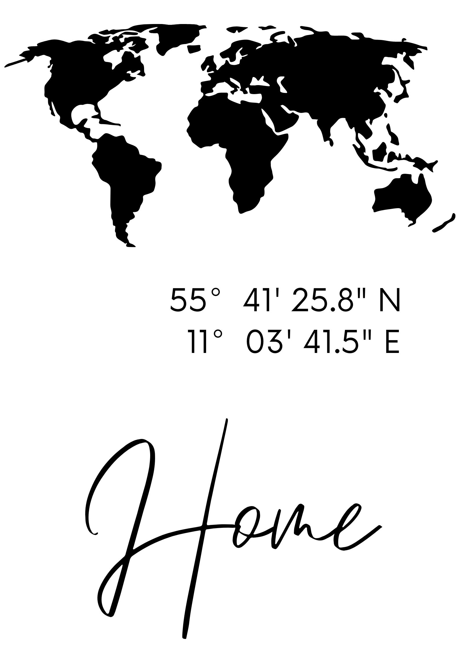 Kopi af Kopi af Home (1) Koordinatplakat