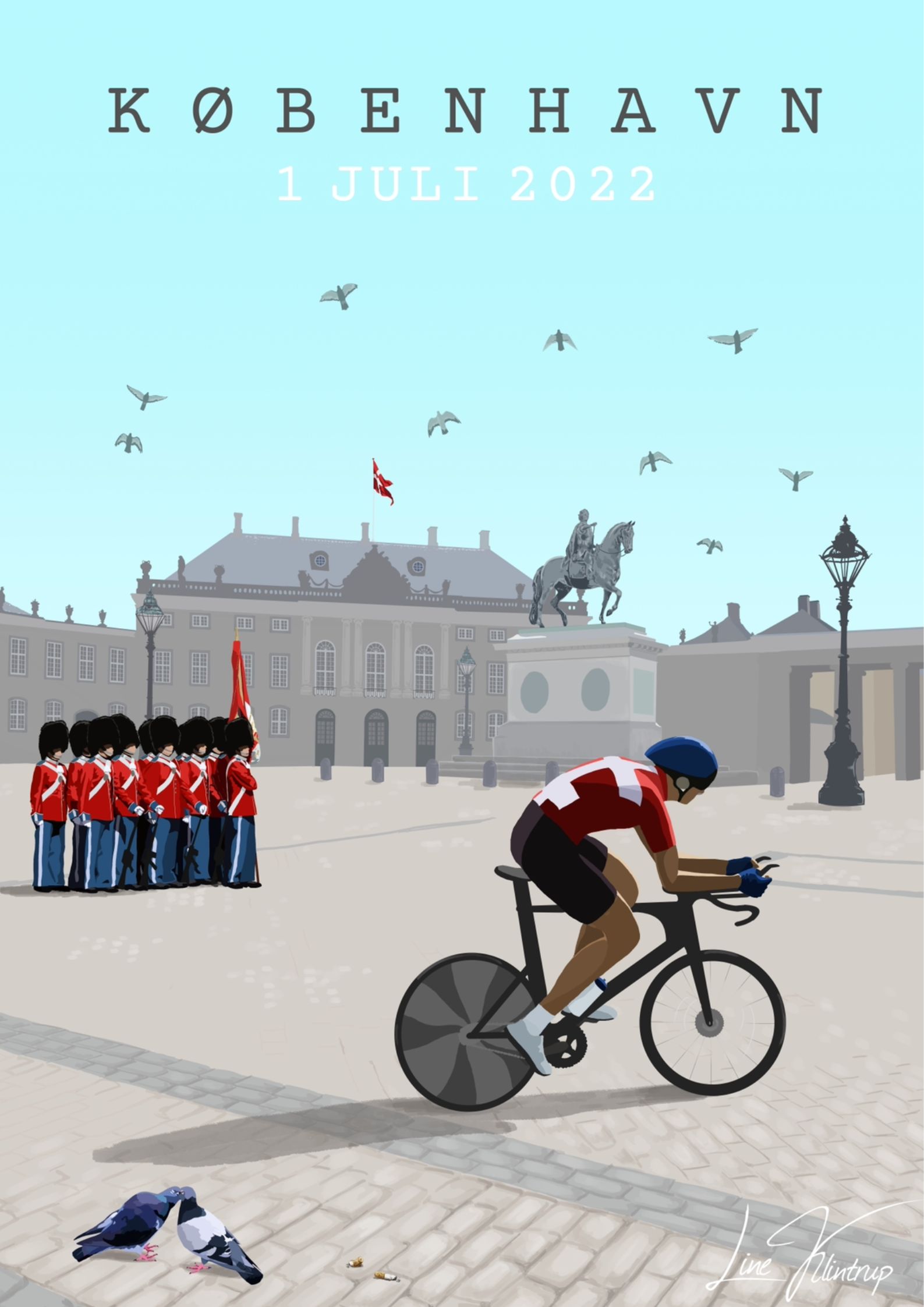 gammelklog tortur Civic Tour de France plakater af Line Klintrup - ByKvist