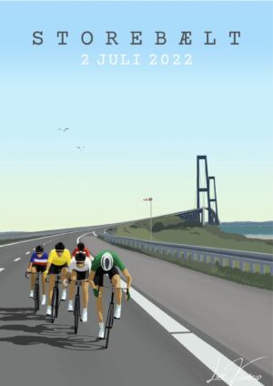 Tour de France Storebælt plakat