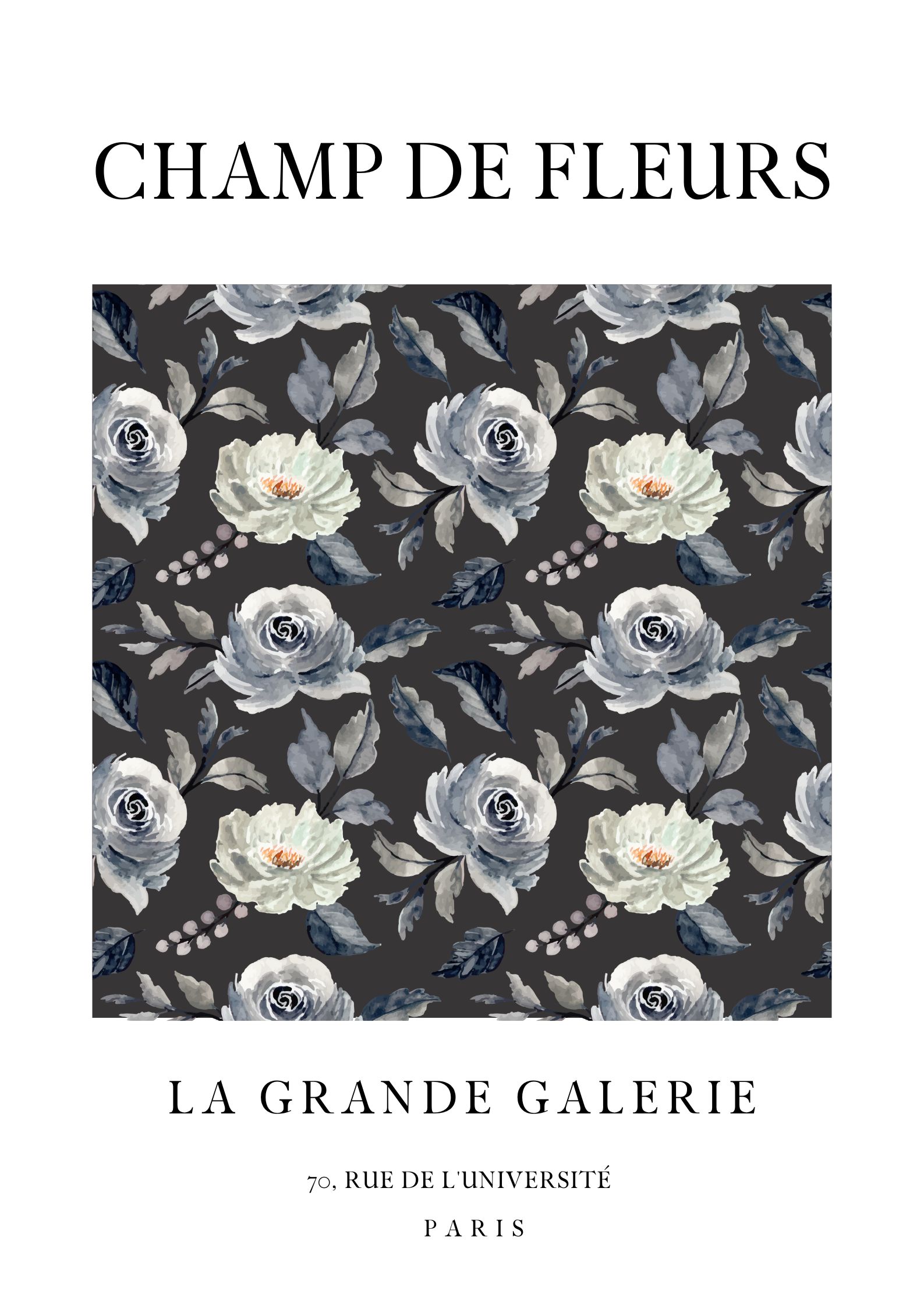 Plakat med blomster