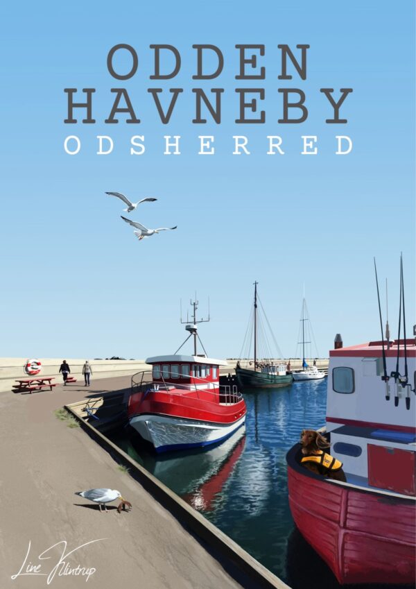 Odden havneby odsherredplakat
