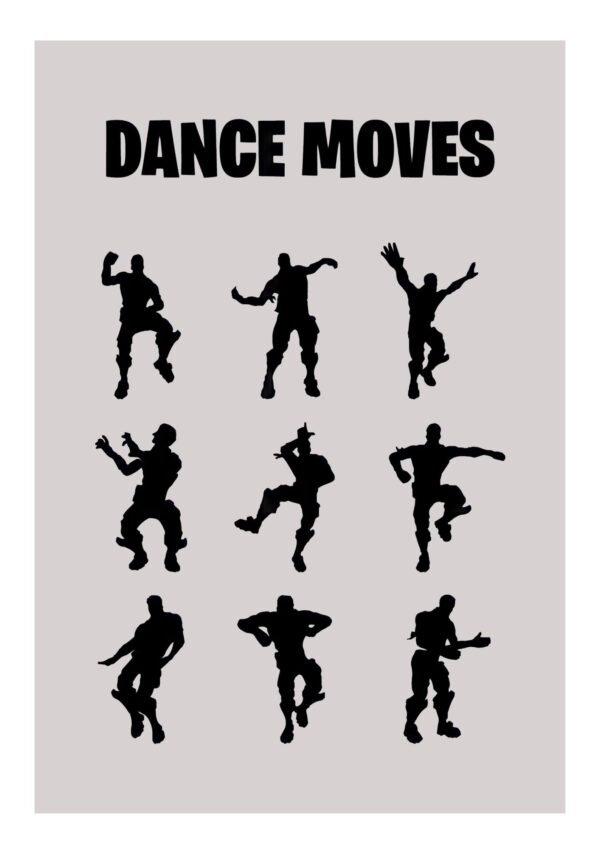 Fortnite Dance moves plakat