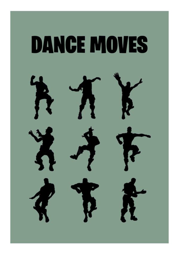 Fortnite Dance moves plakat