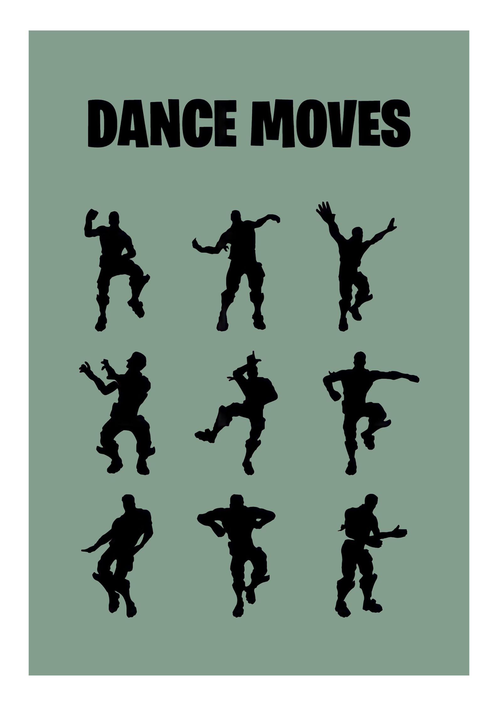 Kopi af Kopi af Kopi af Kopi af o Fortnite Dance moves plakat
