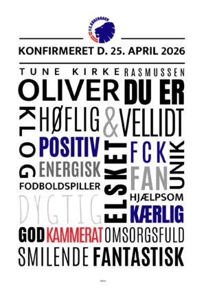 Personlig konfirmandplakat/fck