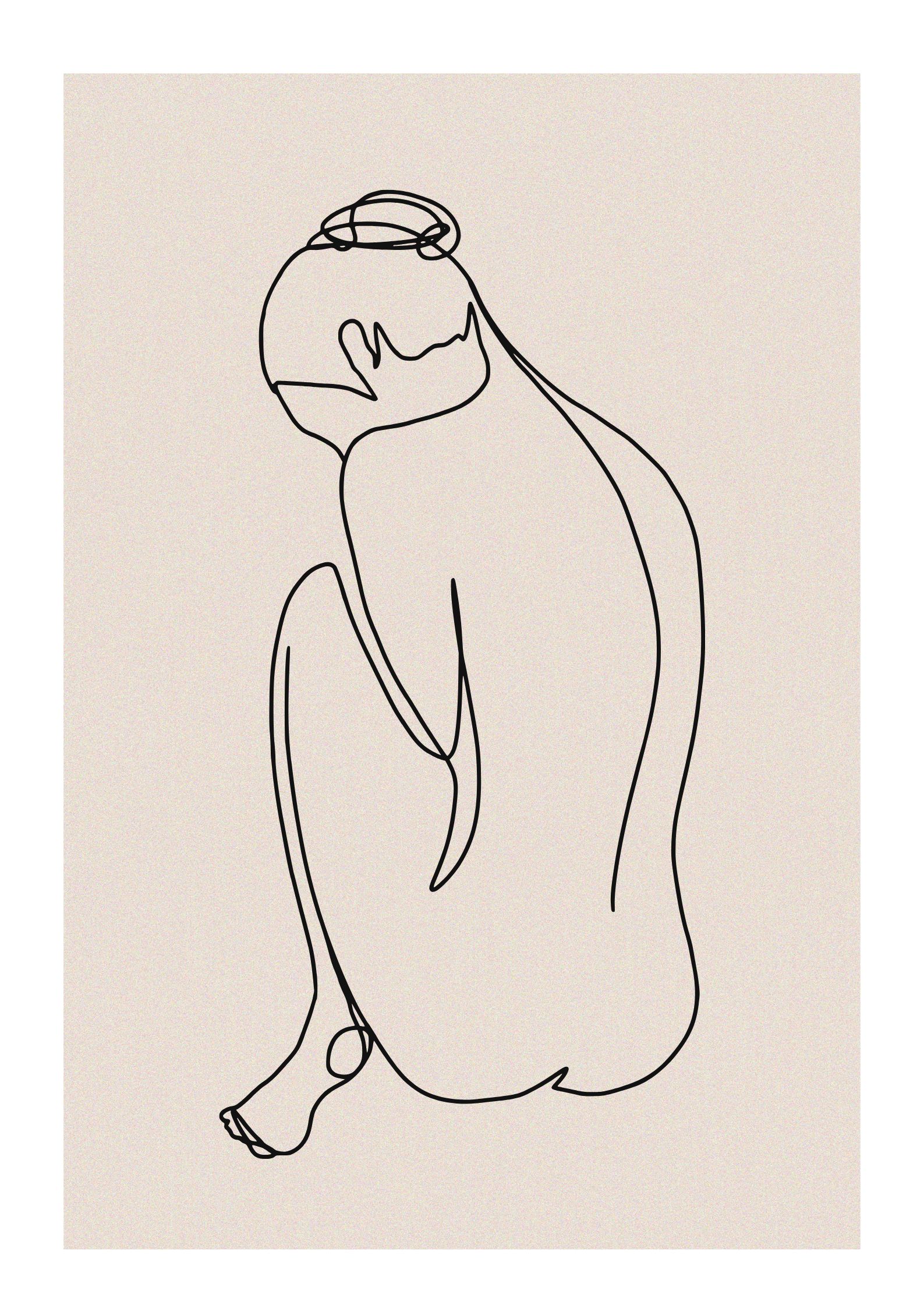 Woman Abstrakt plakat med en dame