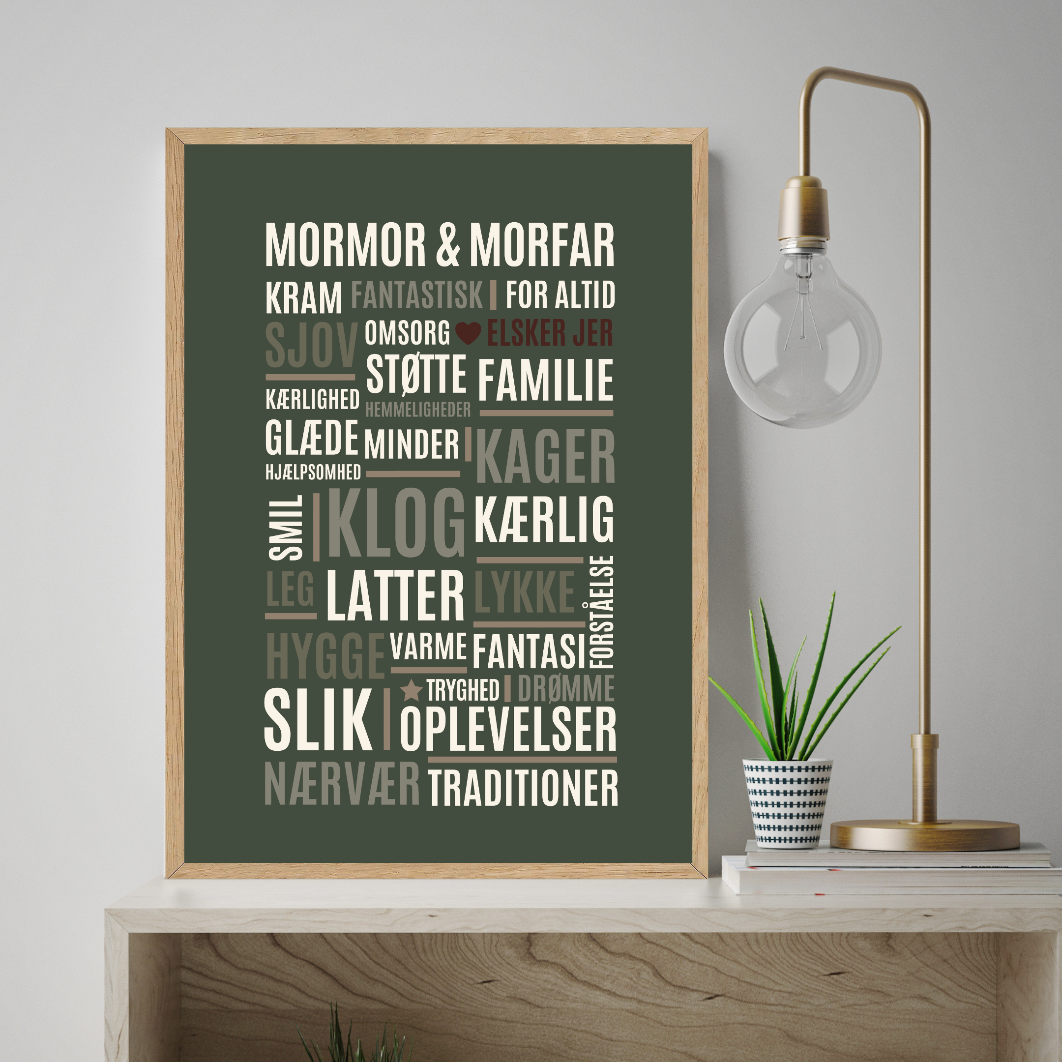 Mormor og morfar plakat