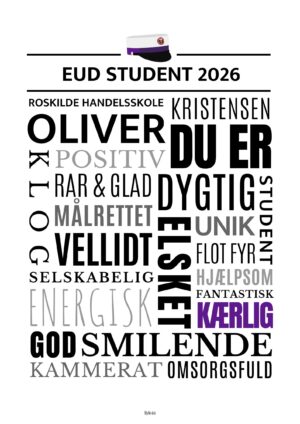EUD personlig studenterplakat/dreng