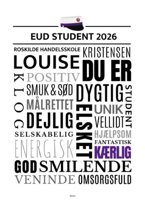 EUD personlig studenterplakat/pige