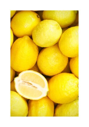 Plakat med citroner