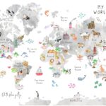 Unavngivet (60 × 42cm) (4) Børne verdenskort