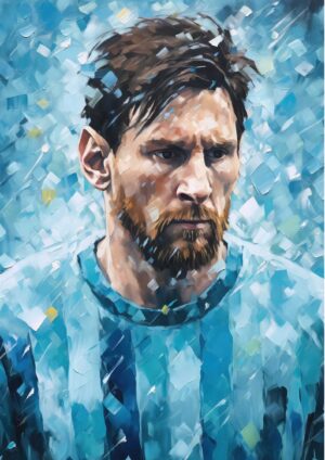 Messi artwork plakat