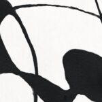 Sort og hvid abstrakt plakat