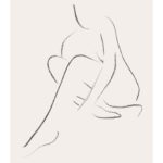 Plakat med tegnet kvinde