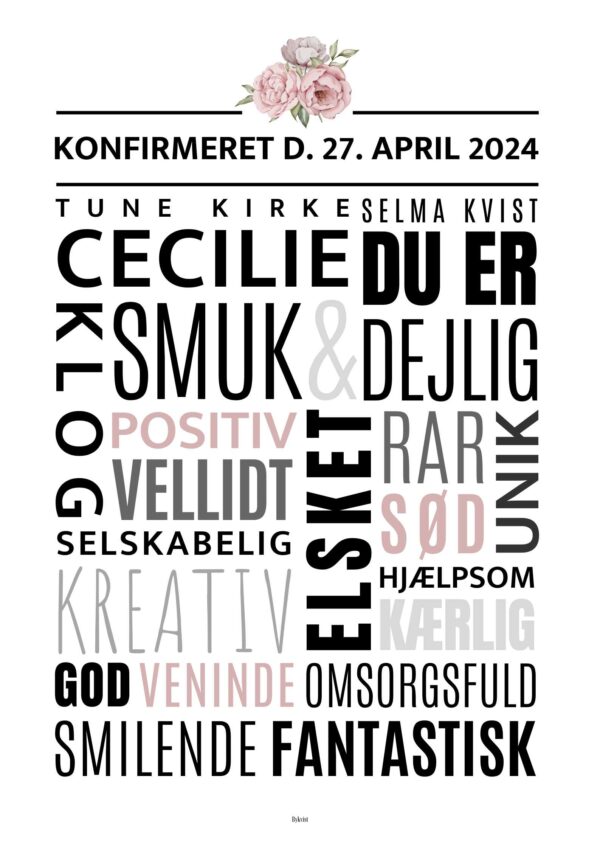 Konfirmand plakat