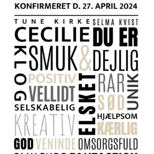 Konfirmations plakat