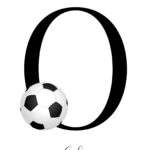 Navneplakat med en fodbold