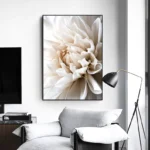 Hvid Dahlia plakat