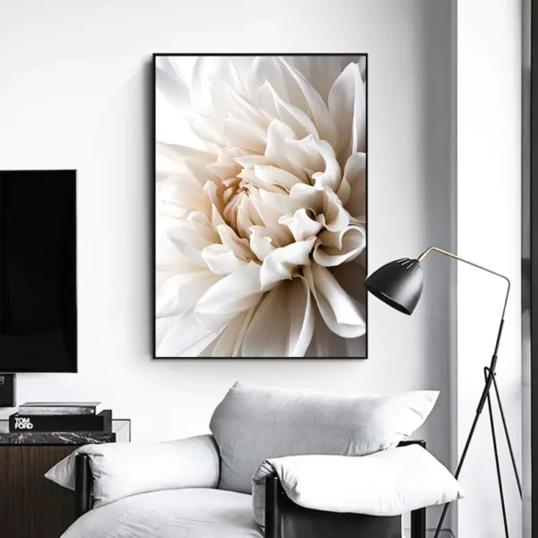Hvid Dahlia plakat