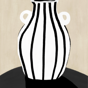 Plakat med en vase