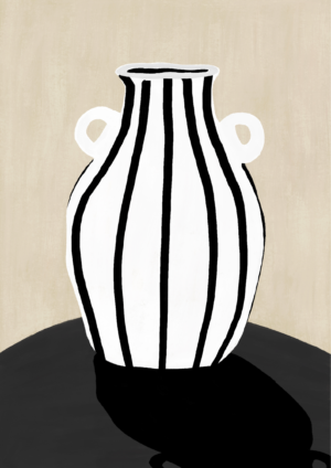 Plakat med en vase
