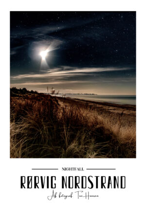 Rørvig nordstrand/Nightfall plakat
